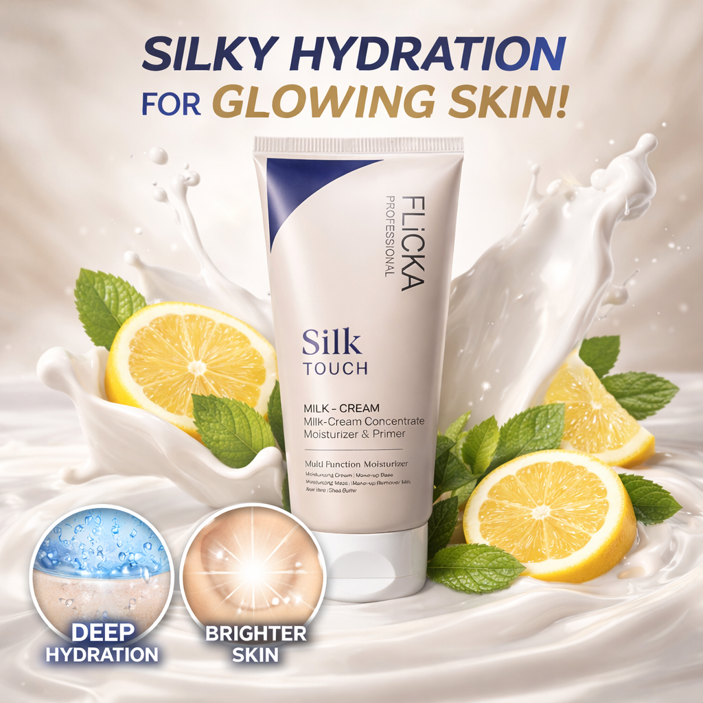 Flicka Silk Touch 3 in 1 Primer + Moisturizer + Makeup base